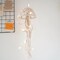 Macramé Wall Hanging – Jellyfish Dreamcatcher with Star Lights, Bohemian Woven Wall Art for Apartment, Dorm, or Door Decor, White